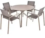 Garden Pleasure Gartenm&ouml;bel-Set 08 Sienna 5-teilig Silber