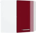 Vicco Eckh&auml;ngeschrank R-Line K&uuml;chen-Eckschrank Bordeaux Hochglanz/Wei&szlig; 57 cm