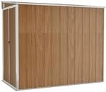 vidaXL Wand-Ger&auml;teschuppen Braun 118x194x178 cm Verzinkter Stahl 1085117