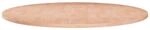 vidaXL Runde Tischplatte &Oslash;60x1,5 cm Unbehandeltes Massivholz Eiche 342896