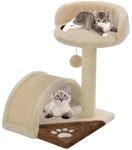vidaXL Katzen Kratzbaum Sisal 40 cm Beige und Braun Modell 4