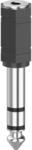 Hama Audio-Adapter 3,5 mm-Klinken-Kupplung/6,3 mm-Klinken-Stecker Stereo Schwarz