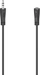 Hama Audio-Verl&auml;ngerungska. 3,5 mm-Klinken-Stecker/Klinken-Kupplung Schwarz 5 m
