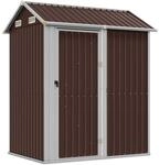 vidaXL Ger&auml;tehaus Braun 192x152,5x237 cm Verzinkter Stahl 1898798