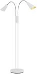 Lucande Stehlampe Medira 9626221 Modern in Wei&szlig; aus Metall 2-flammig GU10