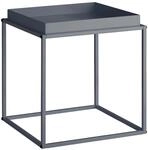 Tectake Beistelltisch Cambridge Stahl Mit Ablage In Tablettform 40 x 40 x 44 cm