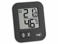 TFA Digitales Thermo-Hygrometer Moxx Schwarz mit Komfortzonen-Indikator