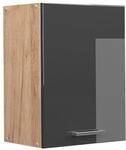 Vicco H&auml;ngeschrank R-Line H&auml;ngender K&uuml;chenschrank Anthrazit Hochglanz/Goldkraft