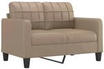 vidaXL 2-Sitzer-Sofa Cappuccino-Braun 120 cm Kunstleder 359116