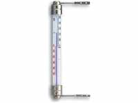 TFA Fenster-Thermometer mit drehbarem Metallhalter Weiß