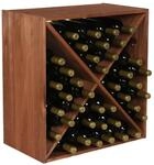 PROREGAL Modulares Weinregal Vincellar Mod HxBxT 60 x 60 x 30 cm Kreuz Modul F&uuml;r 40