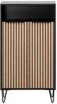 Schildmeyer Schuhschrank Hank 107,9 cm x 33,1 cm x 60,2 cm Braun-Schwarz