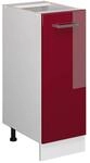 Vicco Apothekerschrank R-Line Bordeaux Hochglanz/Wei&szlig; 30 cm ohne Arbeitsplatte