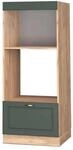 Vicco Mikrowellenschrank Fame-Line Gr&uuml;n-Gold Landhaus/Goldkraft Eiche 60 cm...