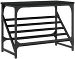 vidaXL Schuhregal Schwarz 60x30x45 cm Holzwerkstoff 833413
