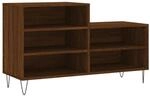 vidaXL Schuhregal Braun Eichen-Optik 102x36x60 cm Holzwerkstoff 831395