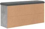 vidaXL Schuhbank Betongrau 102x32x50 cm Holzwerkstoff Modell 1