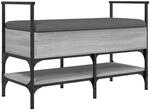 vidaXL Schuhbank Grau Sonoma 85,5x42x57,5 cm Holzwerkstoff 835232