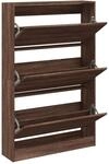 vidaXL Schuhschrank Braun Eichen-Optik 80x21x125,5 cm Holzwerkstoff 839930