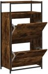vidaXL Schuhschrank R&auml;uchereiche 60x34x112 cm Holzwerkstoff 840031