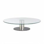 Relaxdays Tortenplatte Glas Transparent Drehbar 30 cm x 30 cm x 7,5 cm 0,8 kg