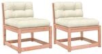 vidaXL Gartensofas mit Kissen 2 Stk Massivholz Douglasie 844707