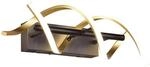 Trio LED-Wandleuchte Sequence 1-flammig Messing Matt 13,5 cm x 20,5 cm