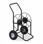 Relaxdays Schlauchwagen Metall Kunststoff Schwarz Fahrbar 94 cm x 66 cm x 52 cm 10,1