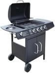 vidaXL Gasgrill Brenner Schwarz 41898
