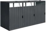 Axi M&uuml;lltonnenbox Owen Metall 3 x 240, Anthrazit