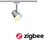 Paulmann URail Spot Cone Zigbee Chrom matt 5W GU10 dimmbar inkl. Leuchtmittel
