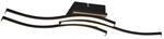 Reality LED-Deckenleuchte Route 3-flammig Schwarz Matt 56 cm x 12 cm