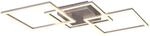 Reality LED-Deckenleuchte Trail 1-flammig Titanfarbig 52,6 cm x 52,6 cm
