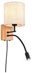 Trio LED-Wandleuchte Nilam 1-flammig Naturbelassen 18 cm x 38 cm