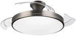 Philips LED DC-Deckenleuchte Atlas mit Ventilator Nickel &Oslash; 106 cm x 41,8 cm