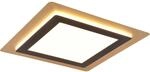 Trio LED Deckenleuchte Morgan 46 W Schwarz-Gold 4,2 x 45 x 45 cm