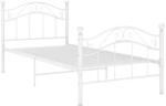 vidaXL Bett Wei&szlig; Metall 90x200 cm Modell 1922493