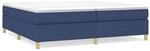 vidaXL Boxspringbett Blau 200x200 cm Stoff1378292