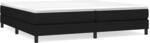 vidaXL Boxspringbett Schwarz 200x200 cm Stoff1389202