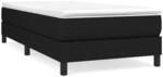 vidaXL Boxspringbett Schwarz 90x200 cm Stoff1348303