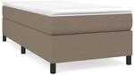 vidaXL Boxspringbett Taupe 90x200 cm Stoff1359373