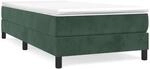 vidaXL Boxspringbett Dunkelgr&uuml;n 80x200 cm Samt1537556