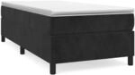 vidaXL Boxspringbett Schwarz 80x200 cm Samt1381655