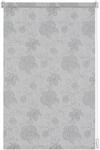Gardinia EasyFix Rollo Dekor Stickerei 75 cm x 150 cm Silber
