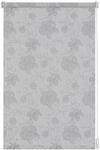 Gardinia EasyFix Rollo Dekor Stickerei 120 cm x 150 cm Silber