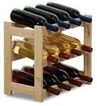 PROREGAL Weinregal Pinotwine HxBxT 38 x 43 x 25 cm 12 Flaschen Massives...