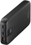 Hama Power Pack PD 10 mit 2 Ausg&auml;ngen USB-C/USB-A 10.000 mAh Anthrazit