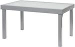ib style Gartentisch Diplomat XXL 135-270 cm Ausziehbar Aluminium Rostfrei Silber