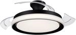 Philips LED DC-Deckenleuchte Bliss mit Ventilator &Oslash; 106 cm x 41,8 cm Schwarz
