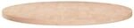 vidaXL Runde Tischplatte &Oslash;70x2,5 cm Unbehandeltes Massivholz Eiche 342904
